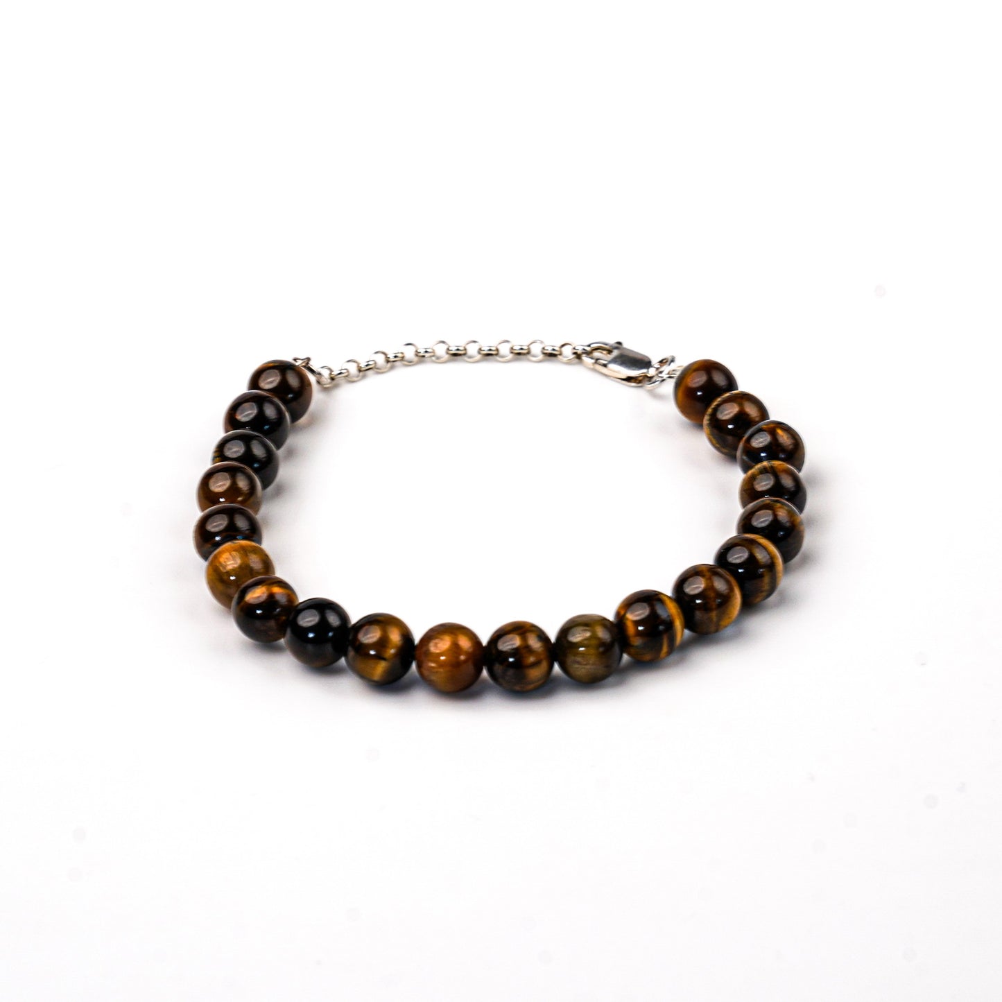 Ensemble D’Oeil De Tigre Naturel Et Argent 925