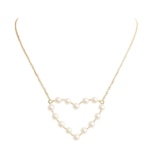Collier Argent Jaune Et Perle Naturel