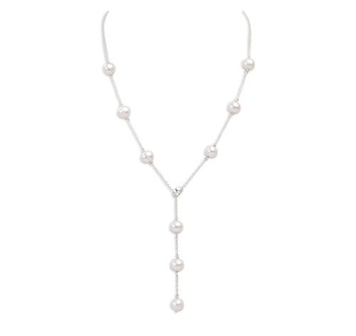 Collier Argent 925 Et Perle Naturel