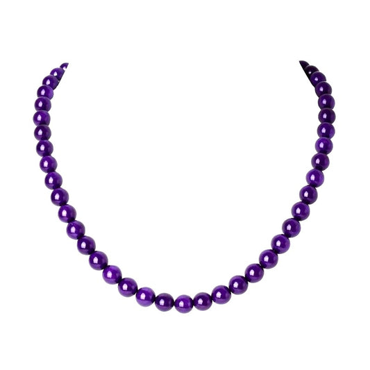 Collier D’améthyste Naturel Et Argent 925