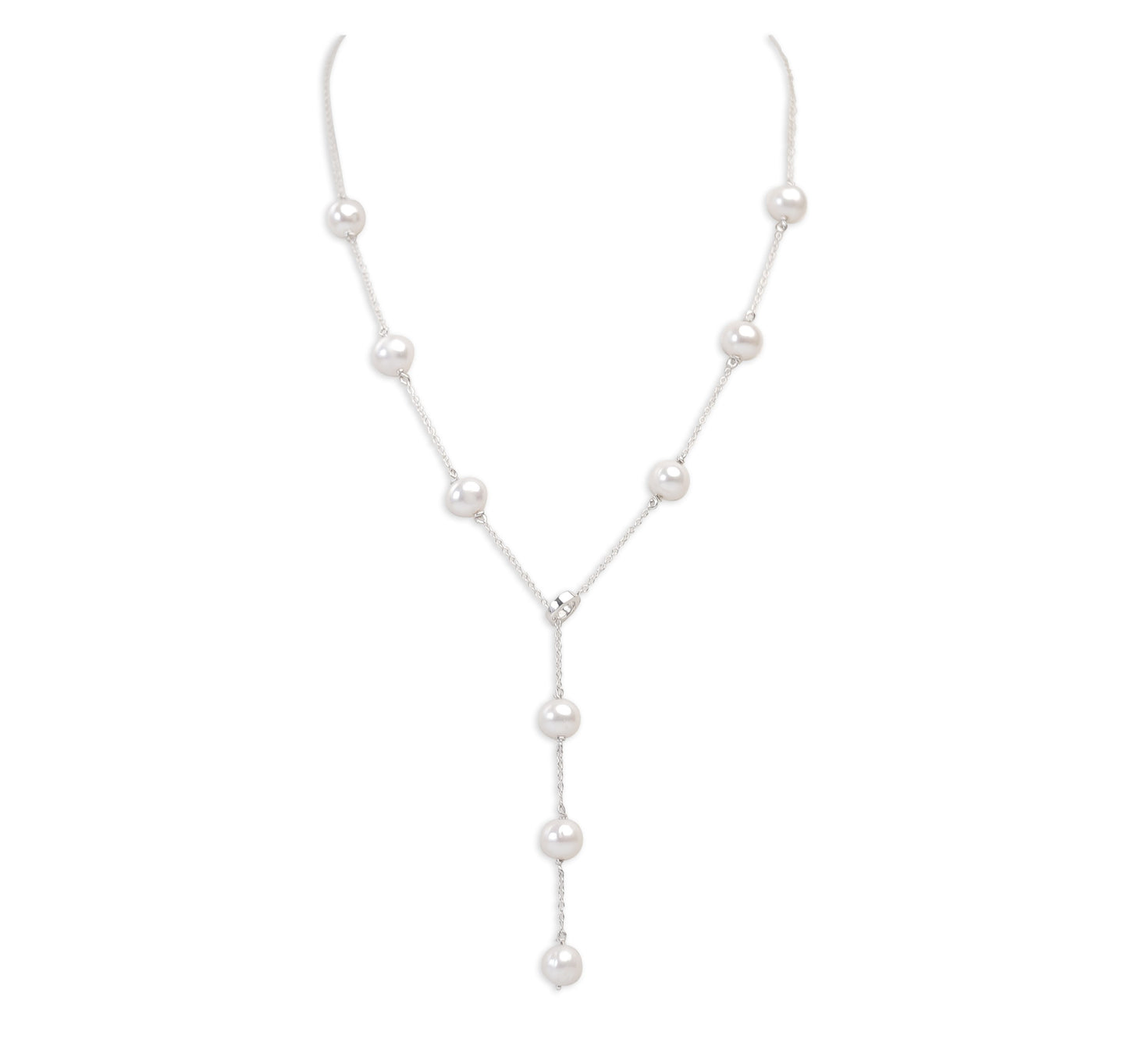 Collier Argent 925 Et Perle Naturel