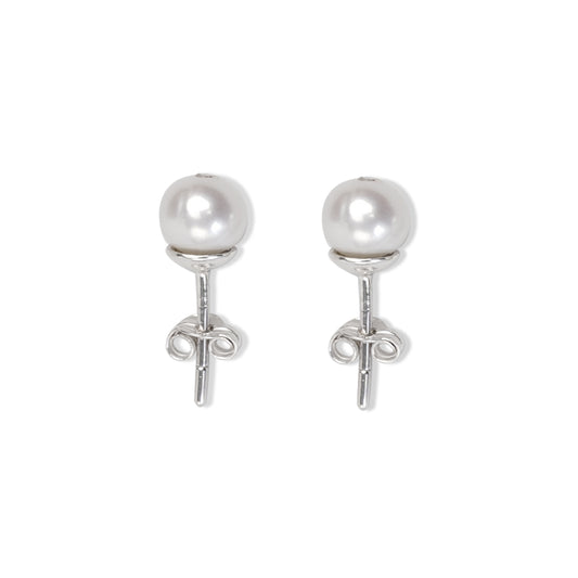 Boucle De Perle Naturel Et Argent 925